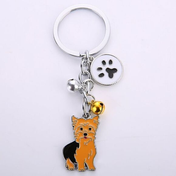 Yorkshire Terrier Dog Keychain - Picture 1 of 5